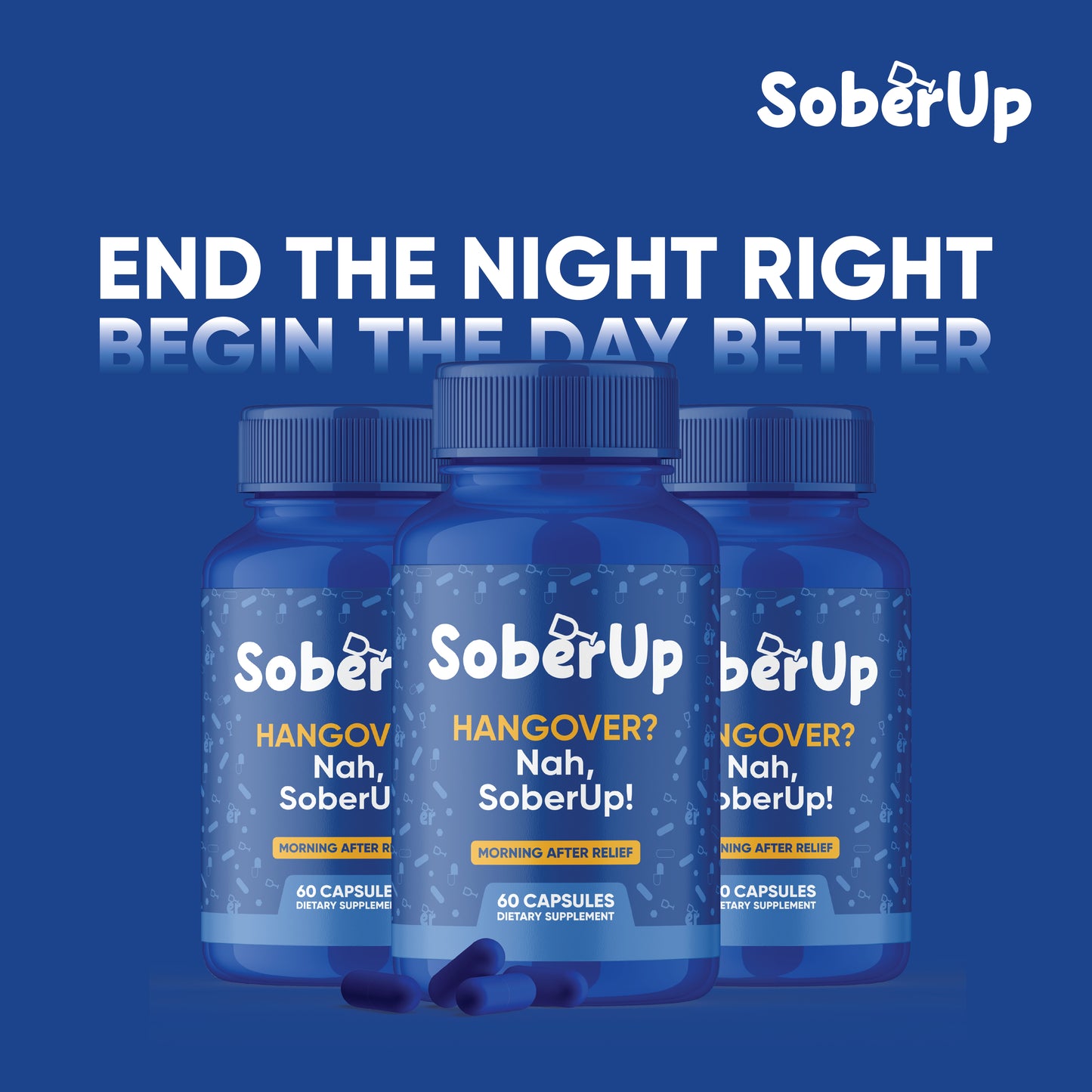 SoberUp – Party Smart, Wake Up Fresh! – 60 Capsules